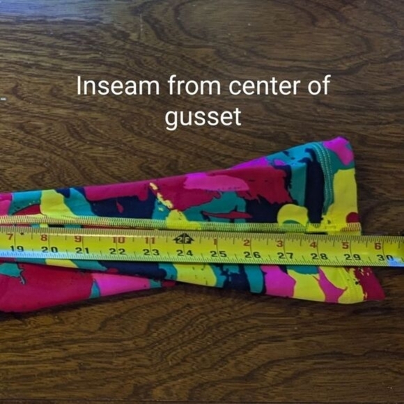 Zumba Wear Bright Multicolor Colorful Yellow Red Dance Activewear Leggings XXL - Picture 11 of 12